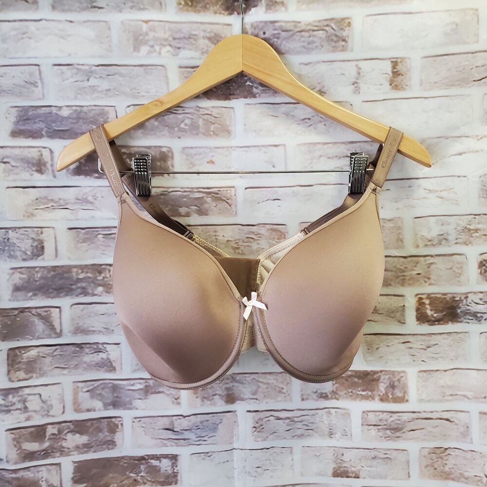 Chantelle Bra 34G (DDDD) Soft Foam Cups Ultra Comfort Taupe Underwire